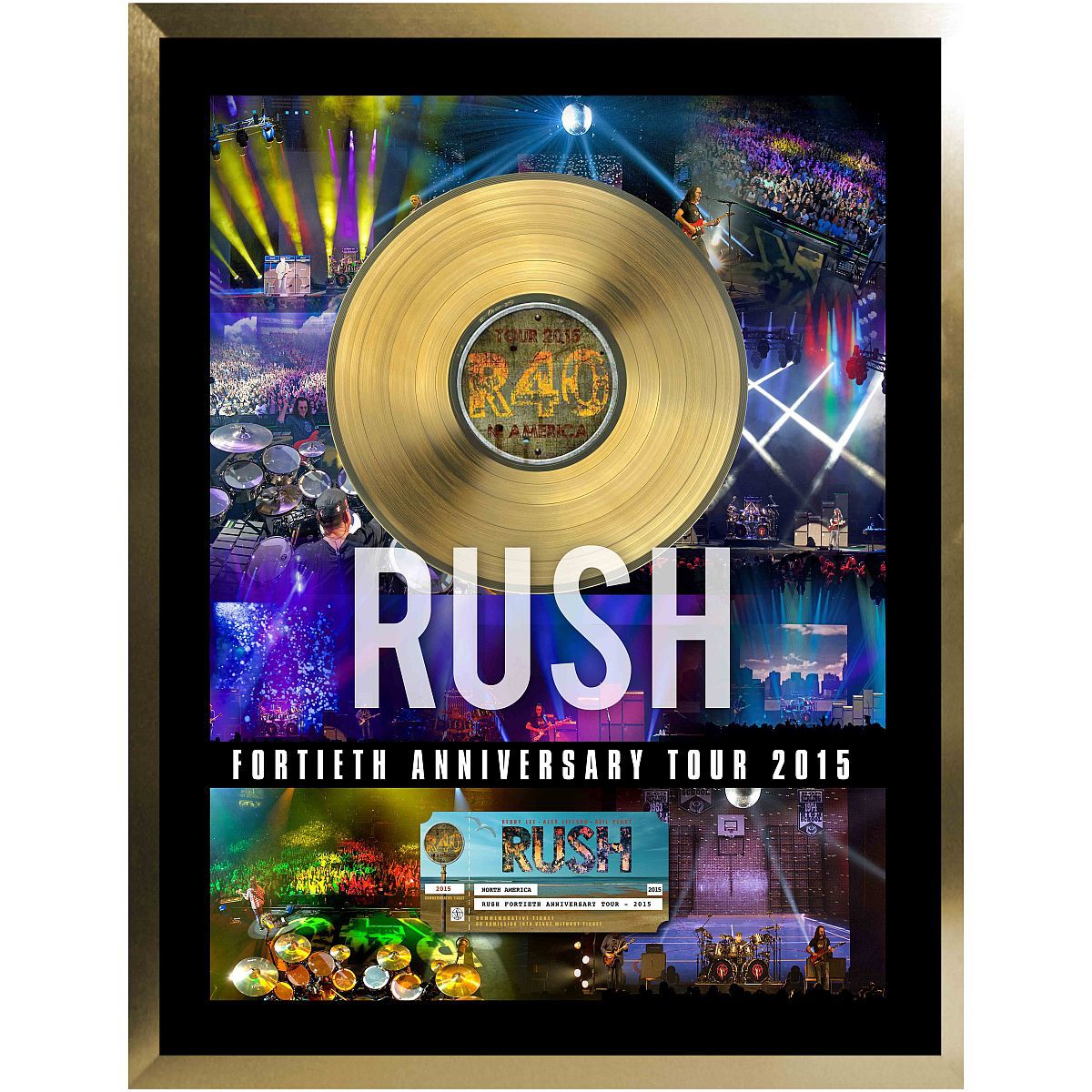 RUSH ラッシュ　／ R40 バックステージクラブエディション Rush Framed 40th Anniversary Tour with Gold 45 – Rush Backstage