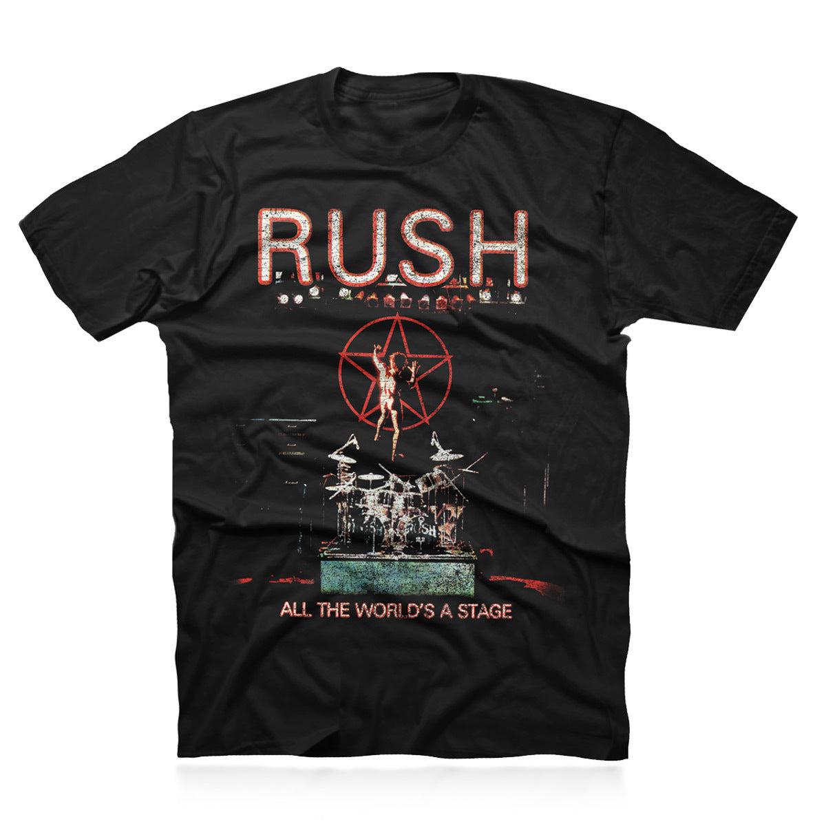 rush ツアーtシャツ　FADE is BEAUTIFＵＬ All the World's A Stage Tee – Rush Backstage