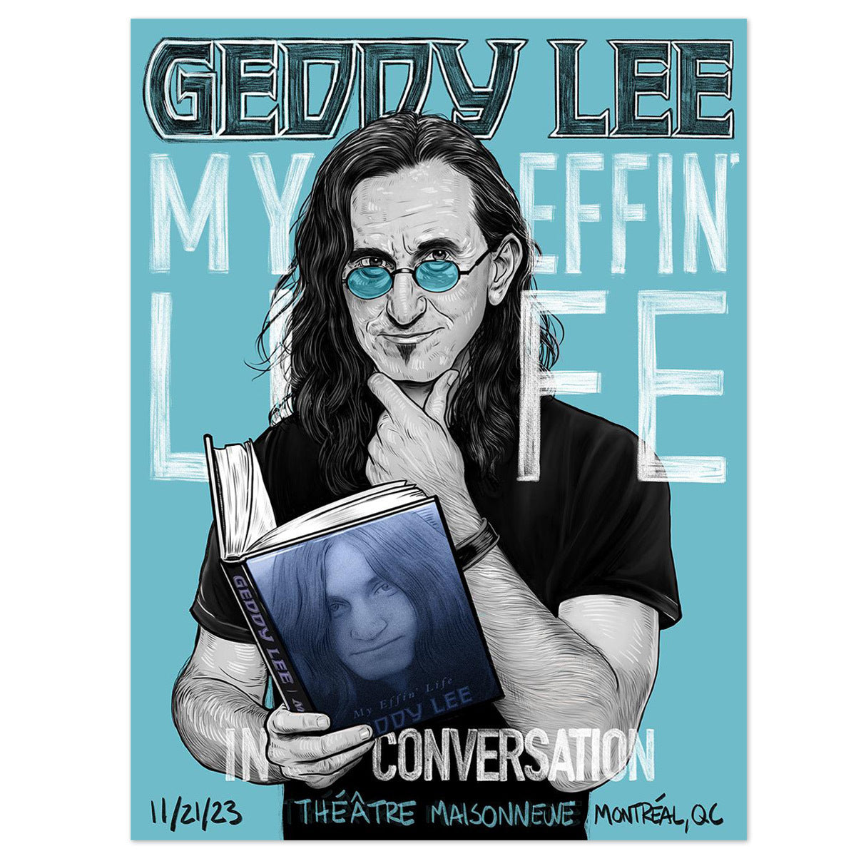 Geddy Lee Gig Litho(Choice of City)
