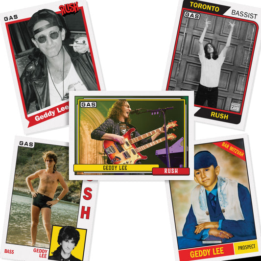 Geddy Lee Bassball Trading Cards