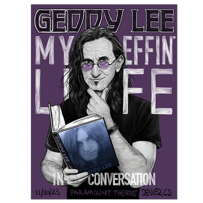 Geddy Lee Gig Litho(Choice of City)