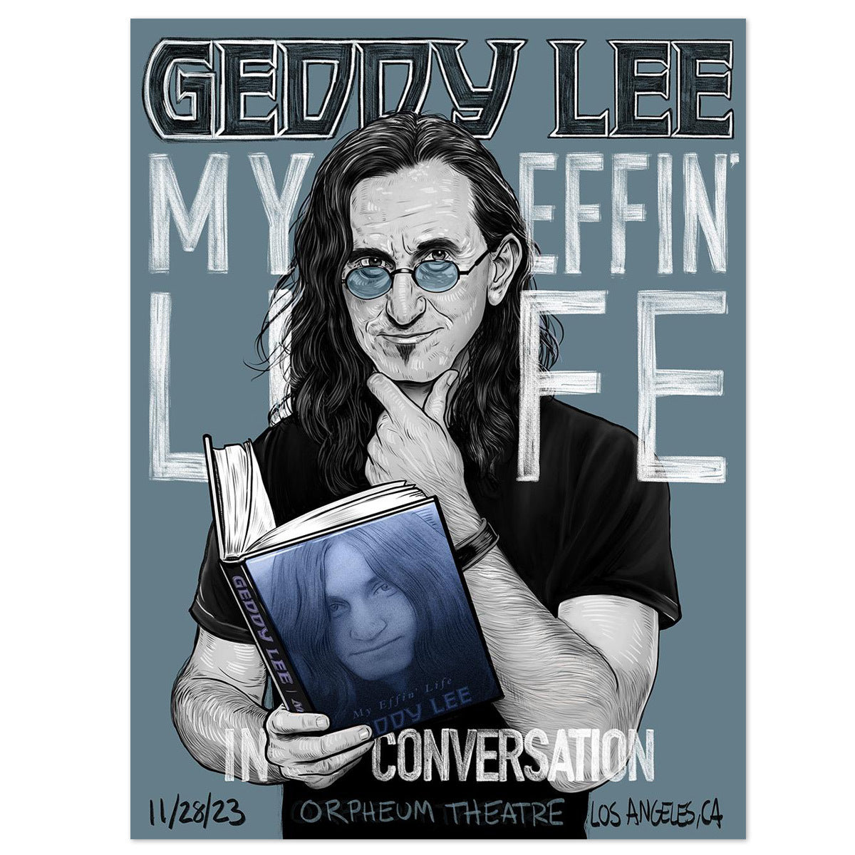 Geddy Lee Gig Litho(Choice of City)