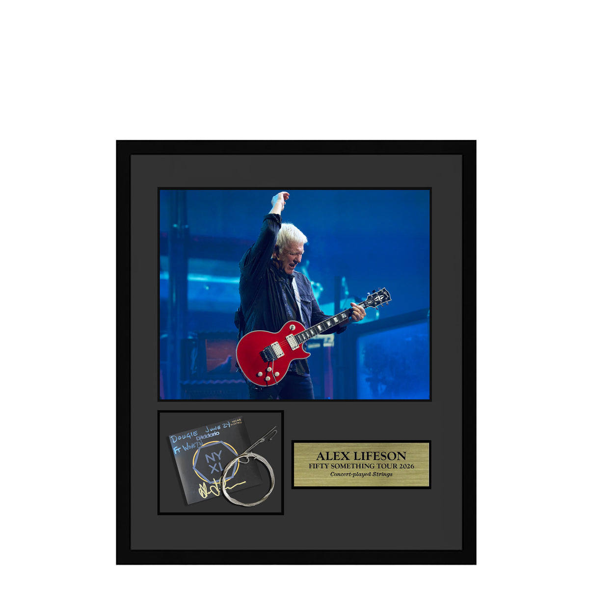 Alex Lifeson Framed Collector Edition Strings