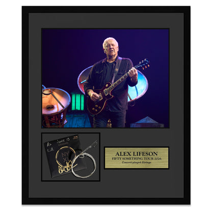 Alex Lifeson Framed Collector Edition Strings
