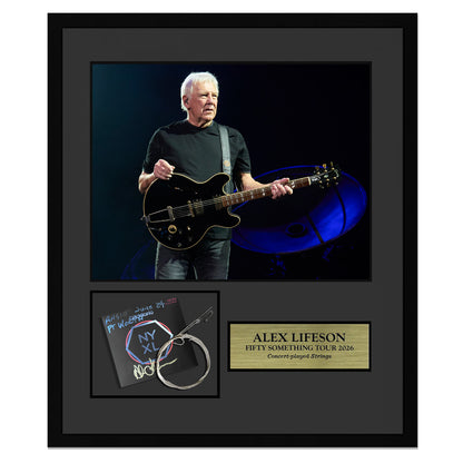 Alex Lifeson Framed Collector Edition Strings