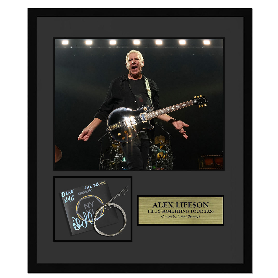 Alex Lifeson Framed Collector Edition Strings