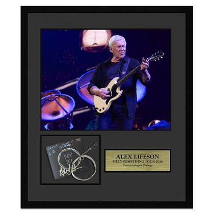 Alex Lifeson Framed Collector Edition Strings