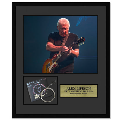 Alex Lifeson Framed Collector Edition Strings