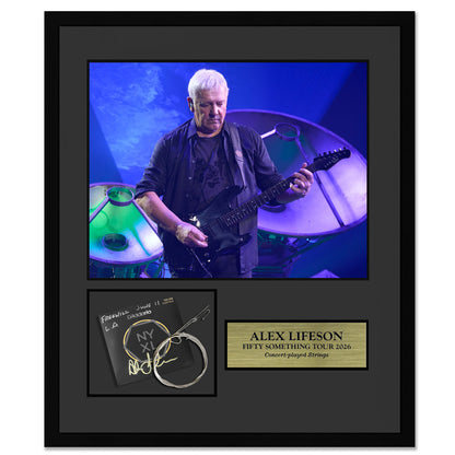 Alex Lifeson Framed Collector Edition Strings