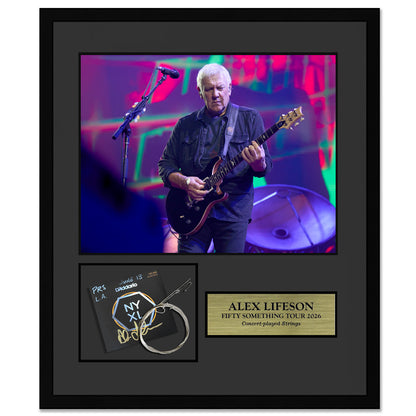 Alex Lifeson Framed Collector Edition Strings
