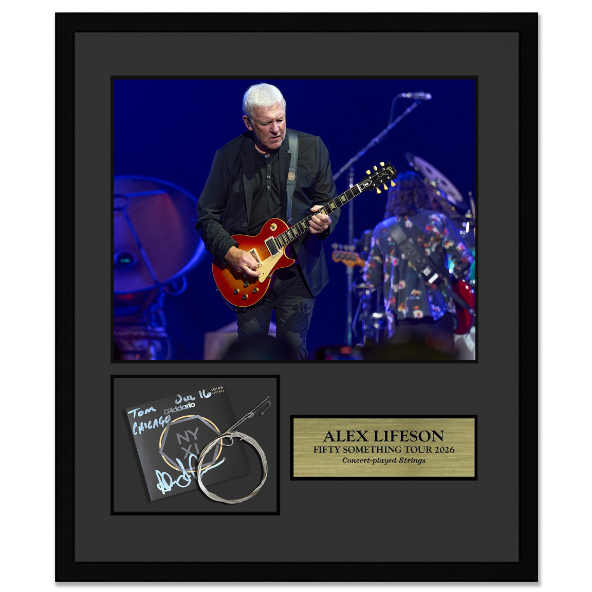 Alex Lifeson Framed Collector Edition Strings