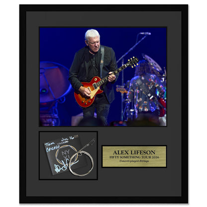 Alex Lifeson Framed Collector Edition Strings