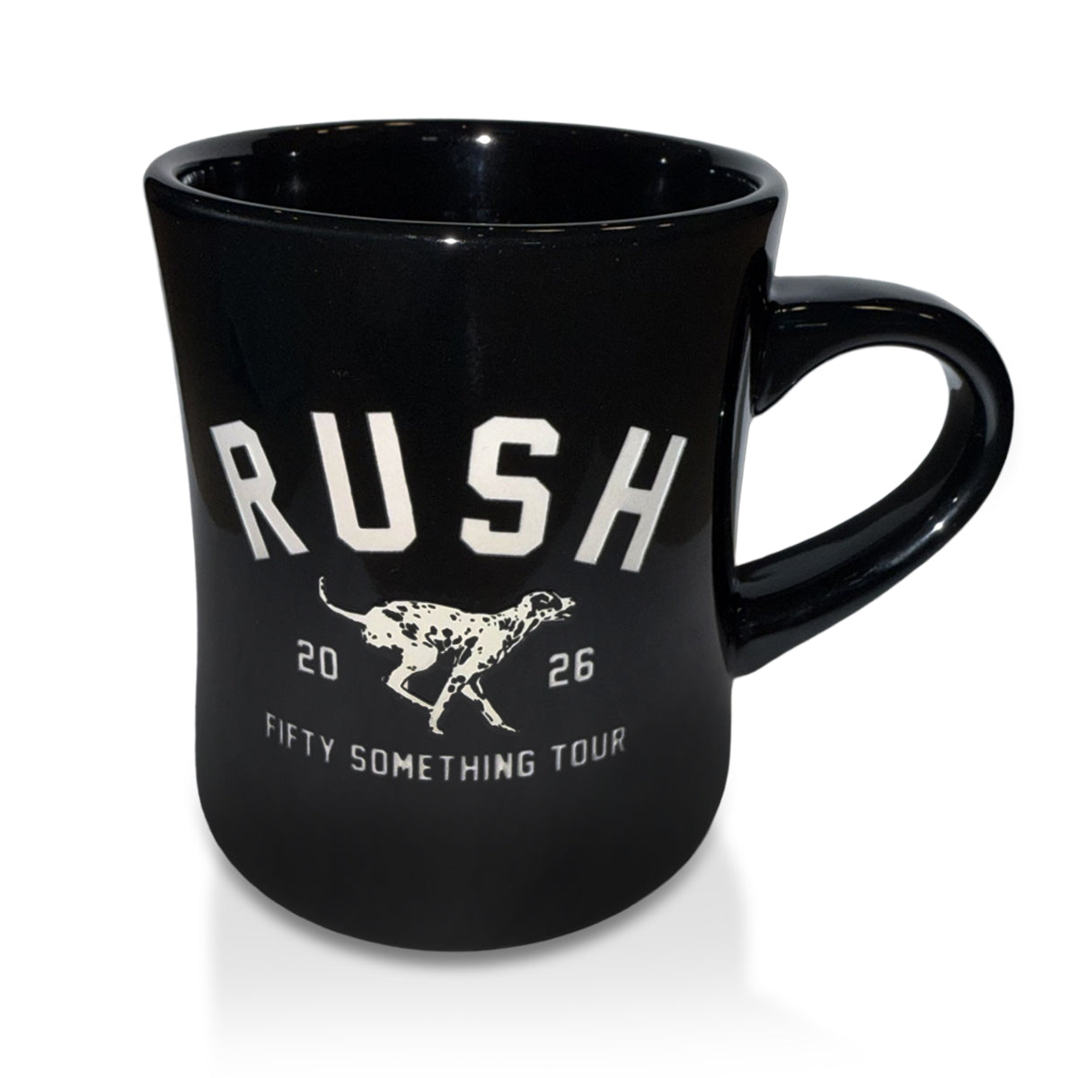 Something Dalmatian Black Coffee Mug