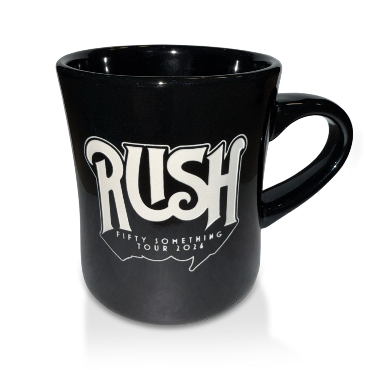 Rush Fifty Something Black Coffee Mug