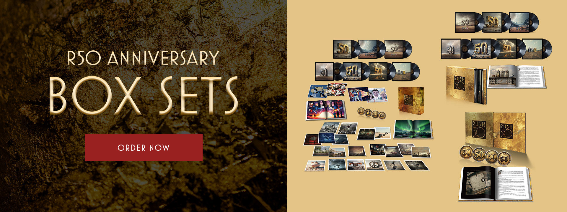 R50 Anniversary box sets. Order now.